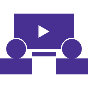 purple viewing icon