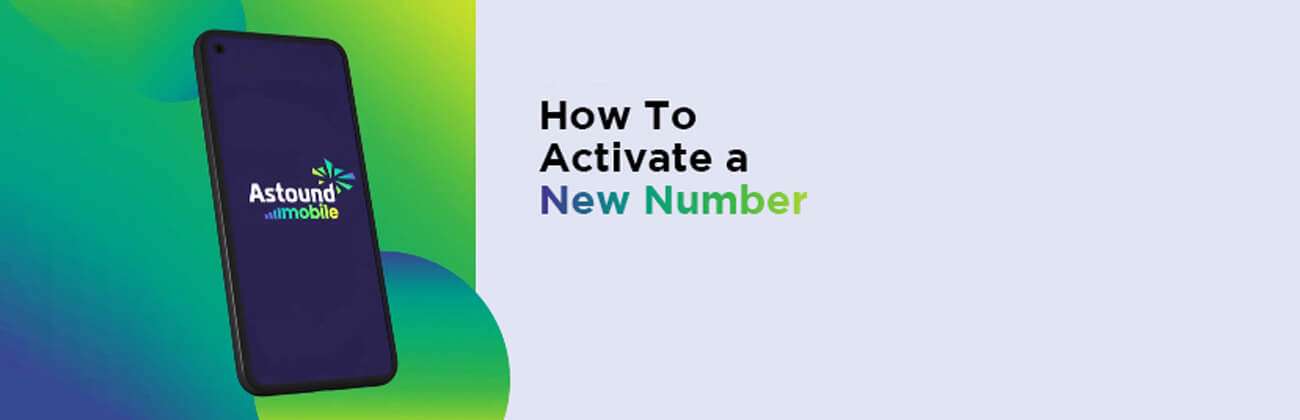 How to Activate a New Number video screen