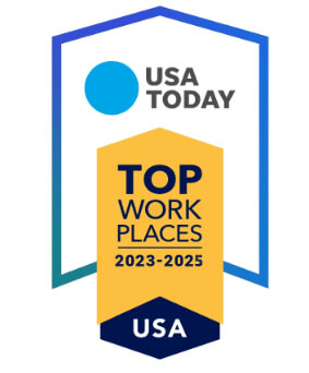2023-2025 USA Today Top Workplace Award emblem